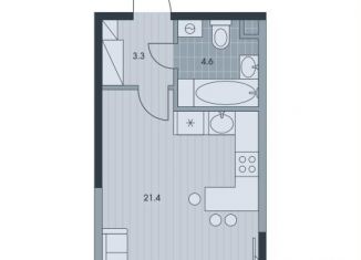 Продается 1-ком. квартира, 29.6 м2, Москва, Обручевский район, жилой комплекс Эвер, 2