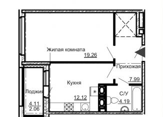 Продается 1-ком. квартира, 46.1 м2, Санкт-Петербург, Парфёновская улица, 6к2, ЖК Променад