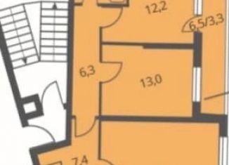 Двухкомнатная квартира на продажу, 75.3 м2, Люберцы, Хлебозаводская улица, 6с1, ЖК Карамельный