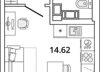 Продается квартира студия, 22.3 м2, Санкт-Петербург, Калининский район