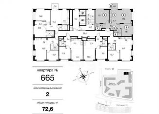 Продается 2-ком. квартира, 72.6 м2, Москва, улица Верхняя Масловка, 20с1, метро Петровский парк