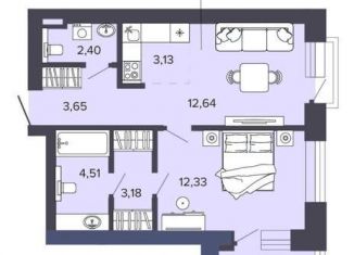 Продам 2-ком. квартиру, 48 м2, Высокогорское сельское поселение