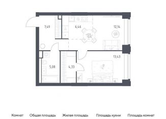 Продажа 2-комнатной квартиры, 48.9 м2, Москва, станция Поклонная