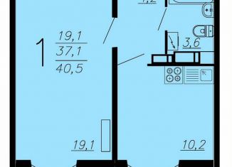 Продажа 1-ком. квартиры, 41 м2, Воронеж, Советский район