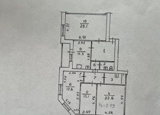 Продаю четырехкомнатную квартиру, 127 м2, Воронежская область, бульвар Победы, 13