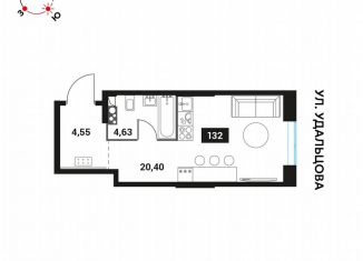 Продаю 1-комнатную квартиру, 29.6 м2, Москва, Мичуринский проспект, вл45, метро Раменки