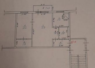 Продам 2-ком. квартиру, 46.6 м2, Калужская область, Центральная улица, 7