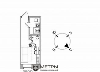 Продаю квартиру студию, 18 м2, Москва, Страстной бульвар, 4с3, Тверской район