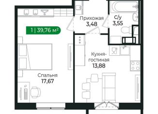 Продам 1-комнатную квартиру, 39.8 м2, Сертолово