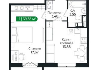 Продажа 1-ком. квартиры, 39.7 м2, Сертолово