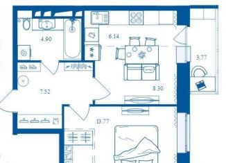 Продажа 2-комнатной квартиры, 44.4 м2, Брянск, Бежицкий район