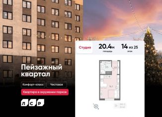 Продажа квартиры студии, 20.4 м2, Санкт-Петербург, метро Гражданский проспект