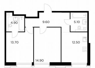 Продаю 2-ком. квартиру, 60.7 м2, Москва, метро Водный стадион