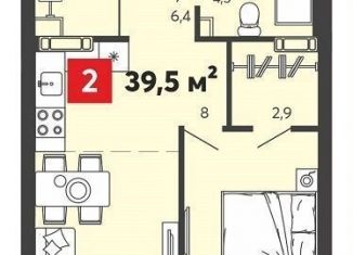 Продаю однокомнатную квартиру, 39.5 м2, Пензенская область, Светлая улица, с77