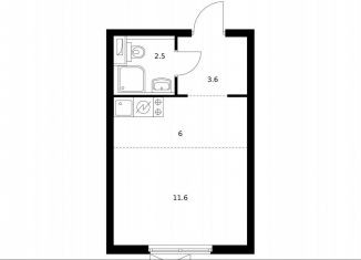 Продаю квартиру студию, 23.4 м2, Москва, метро Коломенская, жилой комплекс Второй Нагатинский, к6