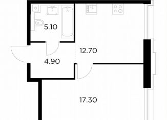 Продам 1-комнатную квартиру, 40 м2, Москва, Войковский район