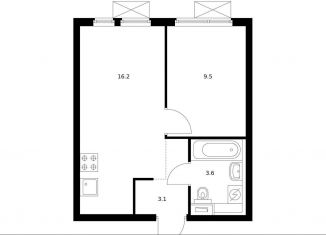 Продам 1-ком. квартиру, 31.8 м2, Москва, метро Нагорная, жилой комплекс Второй Нагатинский, к7