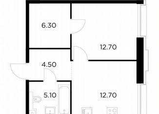 Продаю однокомнатную квартиру, 41.3 м2, Москва, станция Балтийская