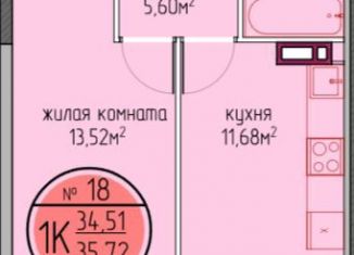 Продаю 1-комнатную квартиру, 34.5 м2, Пермский край, улица Худанина