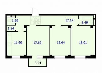 Продаю 3-комнатную квартиру, 87.3 м2, Красноярск, Северное шоссе, 50А, Центральный район