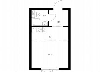 Продается квартира студия, 23.4 м2, Москва, жилой комплекс Второй Нагатинский, к6, метро Нагорная