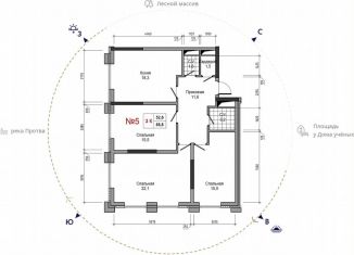 Продажа 3-ком. квартиры, 88.8 м2, Обнинск