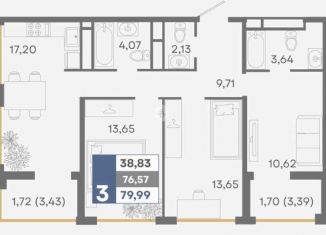 Продается 1-ком. квартира, 39.9 м2, Симферополь, Киевский район