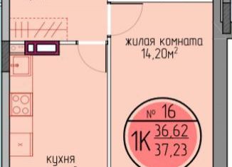 Продается 1-комнатная квартира, 36.6 м2, Пермь, улица Худанина