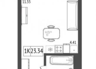 Квартира на продажу студия, 23.3 м2, Красноярск, Свердловский район