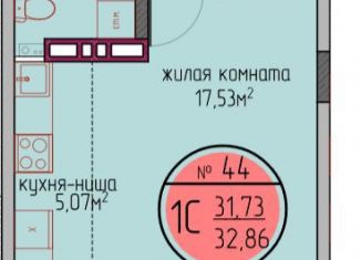 Квартира на продажу студия, 31.7 м2, Пермский край, улица Худанина