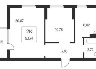 Продажа 2-ком. квартиры, 53.7 м2, Новосибирск, Кировский район