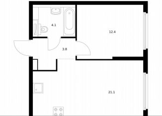 Продается однокомнатная квартира, 41.4 м2, Москва, жилой комплекс Барклая 6, к6, ЖК Барклая 6