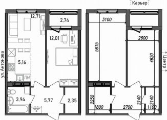 Продается 2-комнатная квартира, 44 м2, Карелия