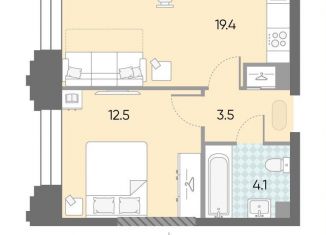 Продажа 1-ком. квартиры, 39.5 м2, Москва, Даниловский район, жилой комплекс Зиларт, 21/22