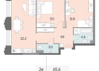 Продается 2-ком. квартира, 65.6 м2, Москва, жилой комплекс Зиларт, 21/22, метро Технопарк