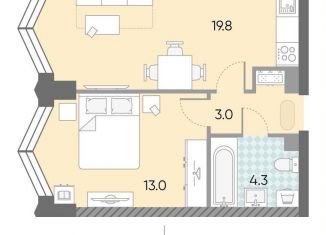 Продается однокомнатная квартира, 40.1 м2, Москва, Даниловский район, жилой комплекс Зиларт, 21/22