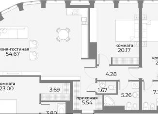 Продаю 3-ком. квартиру, 152.3 м2, Москва, метро Краснопресненская