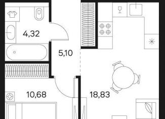 Продаю 1-ком. квартиру, 38.9 м2, Москва, Автозаводская улица, 26, метро Тульская