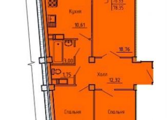 Продаю 3-ком. квартиру, 78 м2, Пенза, жилой комплекс Арбековская Застава, с11