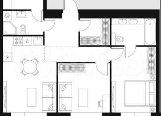 Продается 3-комнатная квартира, 59.8 м2, Москва, набережная Марка Шагала, 1к2, ЖК Зиларт