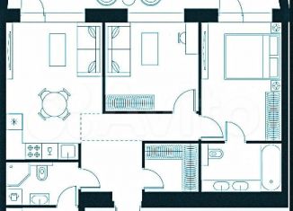 Продаю трехкомнатную квартиру, 60 м2, Москва, набережная Марка Шагала, 1к2, ЖК Зиларт