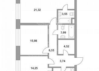 2-ком. квартира на продажу, 78.5 м2, Москва, метро Автозаводская