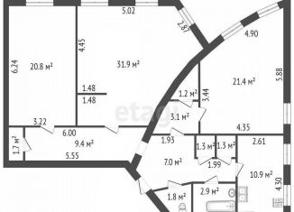 Продаю трехкомнатную квартиру, 114.7 м2, Санкт-Петербург, набережная канала Грибоедова, 164, метро Балтийская