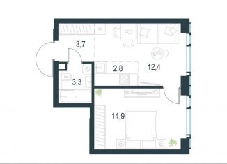 Продам 2-комнатную квартиру, 37.1 м2, Москва, район Очаково-Матвеевское, жилой комплекс Левел Мичуринский, к3