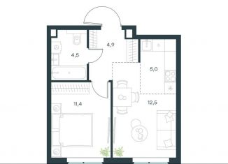 Продаю 2-ком. квартиру, 38.3 м2, Москва, район Очаково-Матвеевское