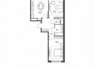 Продам 3-ком. квартиру, 58.7 м2, Москва, район Метрогородок, Тагильская улица, 2к1