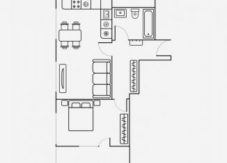 Сдается в аренду двухкомнатная квартира, 55 м2, Москва, улица Берзарина, 30А, метро Октябрьское поле