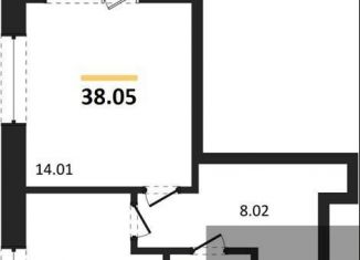 Продается 1-комнатная квартира, 38 м2, Воронеж, Коминтерновский район