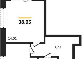 Однокомнатная квартира на продажу, 38 м2, Воронеж, Коминтерновский район