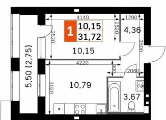 Продается 1-ком. квартира, 31.7 м2, деревня Митькино